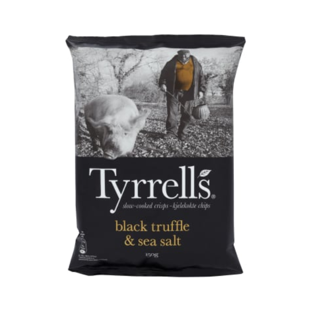 Tyrrells Chips Black Truffle&Sea Salt 150g | Potato Chips | All season, Chips, Snacks | Tyrrells