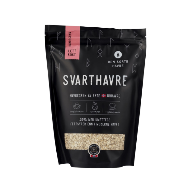Oatmeal Quick Cook 500g Den Sorte Havre (Havregryn Lettkokte) | Musli | All season, Breakfast and Cereals, Snacks | Den sorte havre
