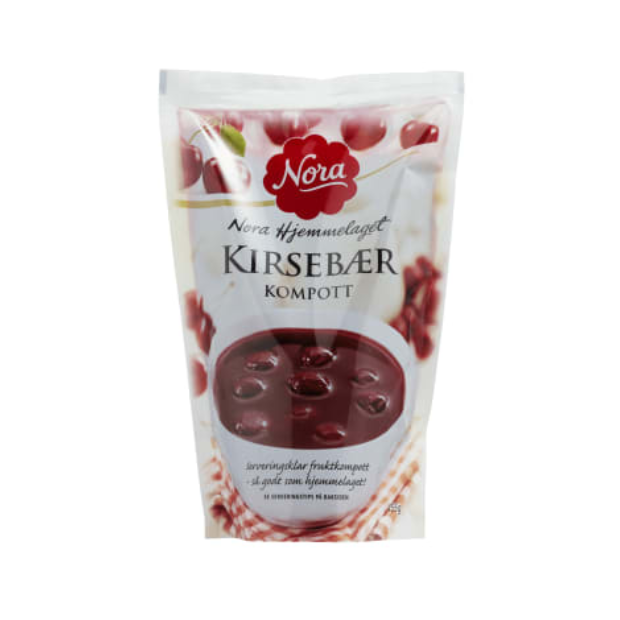 Cherry Compote 455g Nora (Kirsebærkompott) | Cherry Compote | All season, Dessert, Fruit Compote | Nora