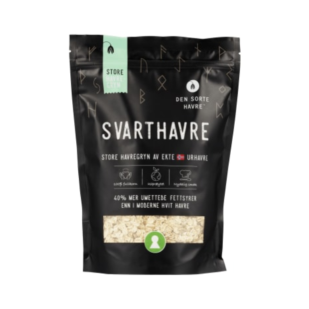 Oatmeal Large 500g from Den Sorte Havre (Havregryn Store) | Oatmeal | All season, Breakfast and Cereals, Snacks | Den sorte havre