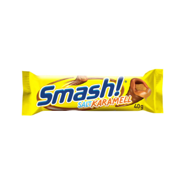 Smash! Bar Salt Karamell 40g | Chocolate | All season, chocolate, Snacks | Smash!