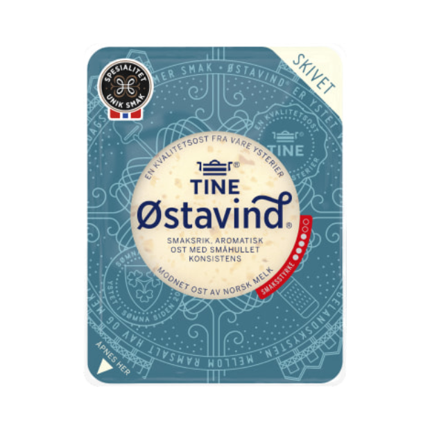 Eastwind Cheese sliced 150g Tine (Østavind Ost skivet) | Yellow Cheese | All season, Cheese | Tine