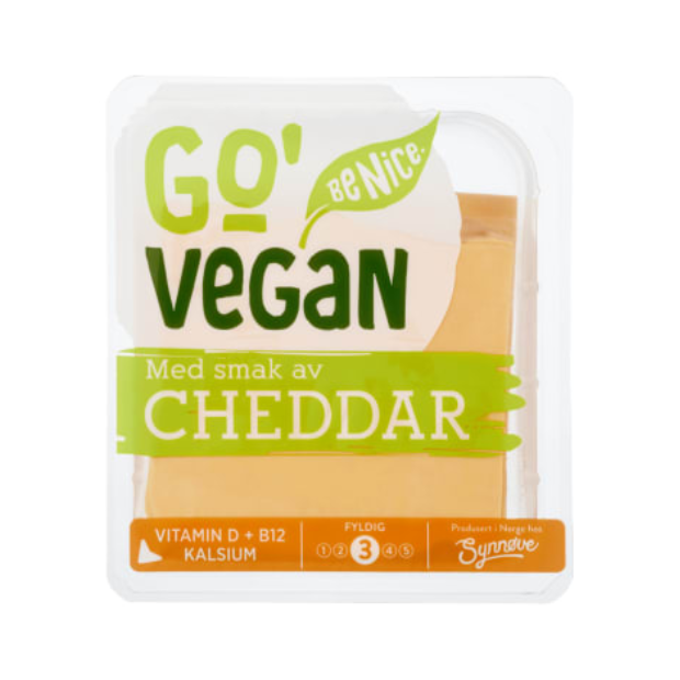 Sliced Cheddar 200g Go'Vegan (Cheddar skivet) | Cheedar Cheese | All season, Cheese, Cheese and Dairy | Go'vegan