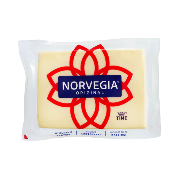 Norvegia 26% Rindless Approx 1kg Tine | Yellow Cheese | All season, baking, Snacks | Norvegia