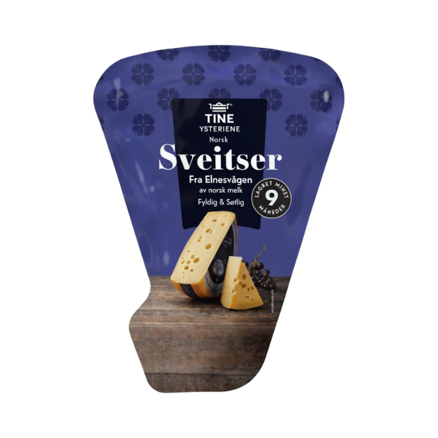 Swiss 28% Well-Aged Approx 600g Tine | Yellow Cheese | All season, baking, Party, Snacks | Sveitser