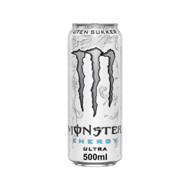 Monster Ultra White 0.5L can no sugar | Energy drink | All season, Energy drink | Monster