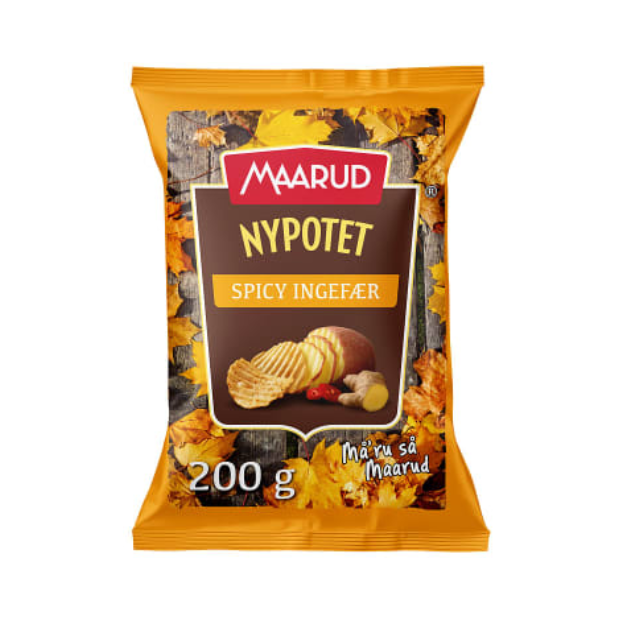 New Potatoes Spicy Ginger 200g Maarud | Potato Chips | All season, Snacks | Maarud
