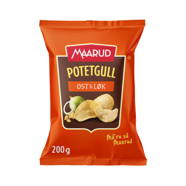 Potato Chips Cheese & Onion 200g Maarud | Potet Chips | All season, Chips, Snacks | Maarud