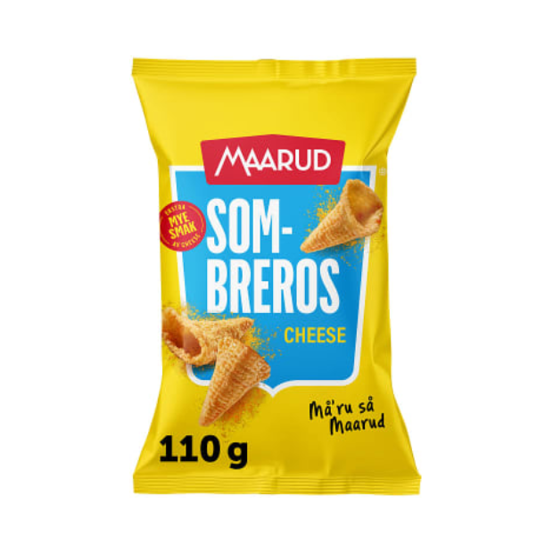 Sombreros Cheddar 110g Maarud | Chips | All season, Party, Snacks | Maarud