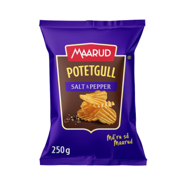 Potato Chips Salt&Pepper 250g Maarud | Potato Chips | All season, Snacks | Maarud