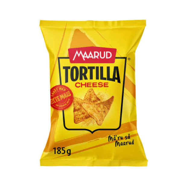 Tortilla Chips Cheese 185g Maarud | Tortilla Chips | All season, Snacks | Maarud