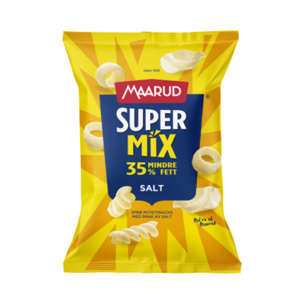 Supermix Salt 130g Maarud | Chips | All season, Chips, Party, Snacks | Maarud