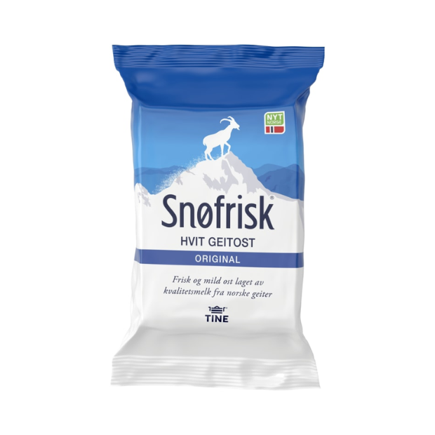 Snøfrisk White Real Goat Cheese Approx 340g Tine (Snøfrisk Hvit Ekte Geitost Ca340g) | Yellow Cheese | Cheese, Cheese and Dairy | Snøfrisk