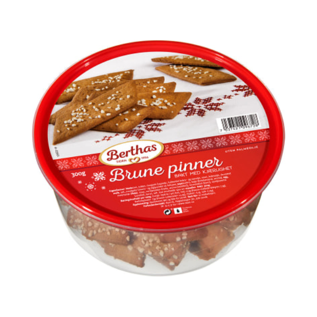 Caramel Sticks Brown 300g Berthas - Karamellpinner