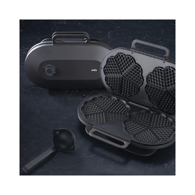 Wilfa Double Joy Double Waffle Iron WM5DB-200 Black - Joy Vaffeljern Dobbel WM5DB-200 Matt Sort 1500W