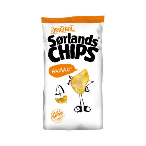 Southern Chips Sea Salt 290g | Potato Chips | All season, Potato Chips, Potato Snacks, Snacks | Sørlandschips