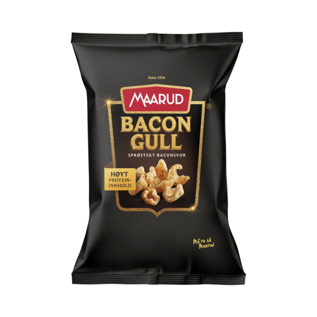 Bacon Gold 135g Maarud | Bacon Chips | All season, Bacon Chips, Chips, Snacks | Maarud