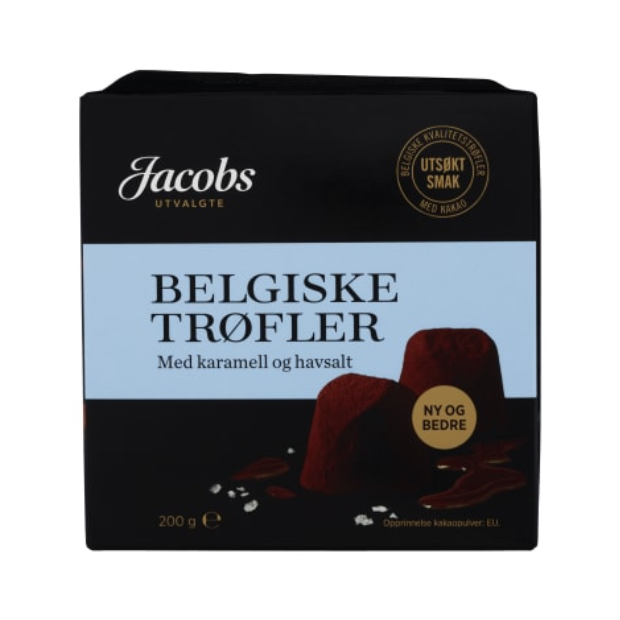 Belgian Truffles Caramel&Sea Salt 200g Jacobs | Confecionary | All season, chocolate, christmas, Dessert, recommended, valentines | Jacobs Utvalgte