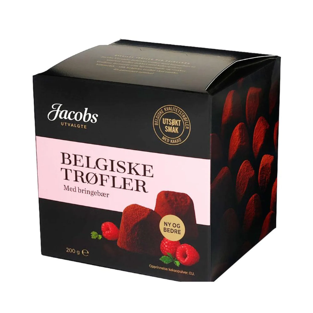 Belgian Truffles Raspberry 200g Jacobs Selected | Confecionary | All season, chocolate, recommended | Jacobs Utvalgte