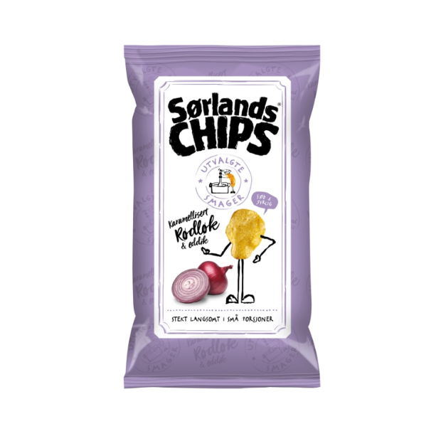 Sørlandschips Red Onion 100g | Potato Chips | All season, Party, Potato Chips, Potato Snacks, Snacks | Sørlandschips