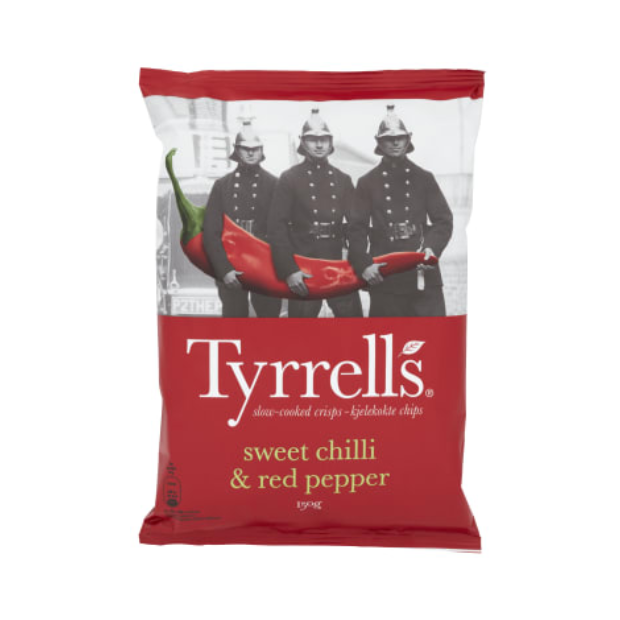 Tyrrells Chips Sweet Chilli & Red Pepper 150g | Potato Chips | All season, Party, Potato Chips, Potato Snacks, Snacks | Tyrrells