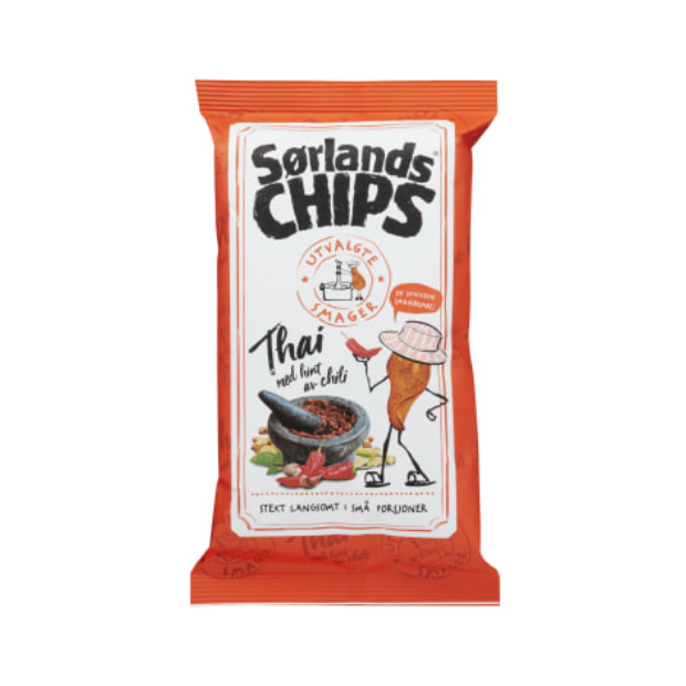 Sørlandschips Thai 100g Selected Flavors | Potato Chips | All season, Party, Potato Chips, Potato Snacks, Snacks | Sørlandschips