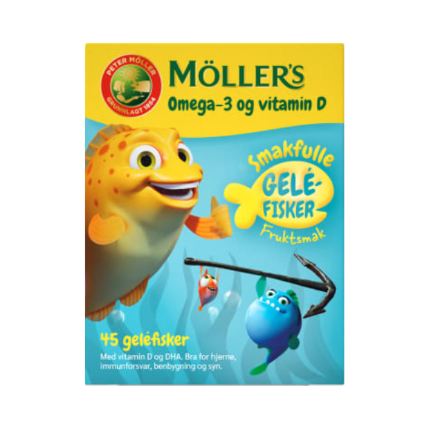 Möller's Omega-3 Gummy Fish Fruit 45pcs | Dietary Supplement | Dietary Supplement, Vitamins & Supplements | Möller's