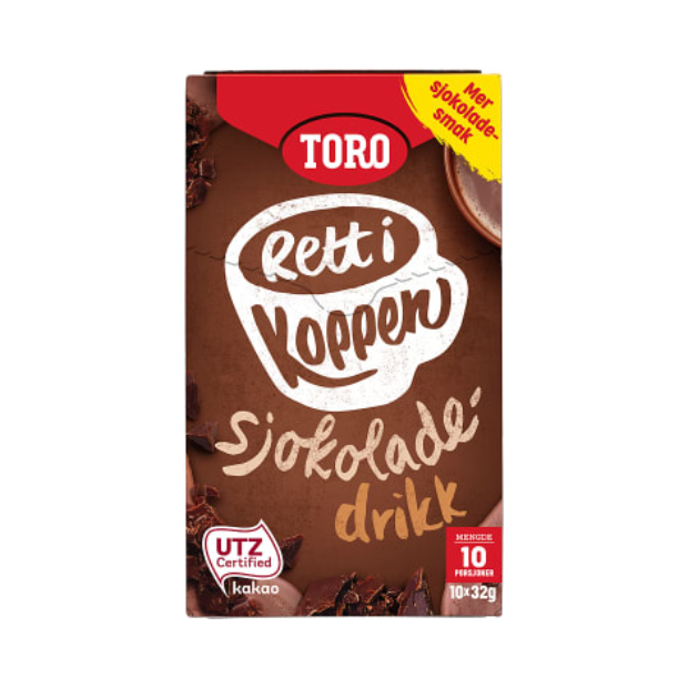 Chocolate Drink 10x32g Right in the Cup | Chocolate Drink | All season, Chocolate Drink, Easter-deals, Hot Drink, Snacks | Toro