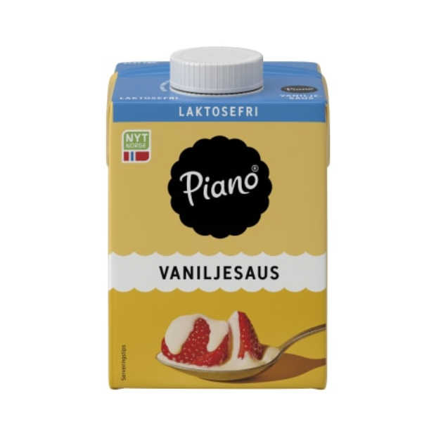 Vanilla Sauce Lactose-Free 0.5l Piano | Vanilla Sauce-Lactose-Free | Dessert, Dessert Topping, Lactose-Free, Vanilla Sauce | Piano