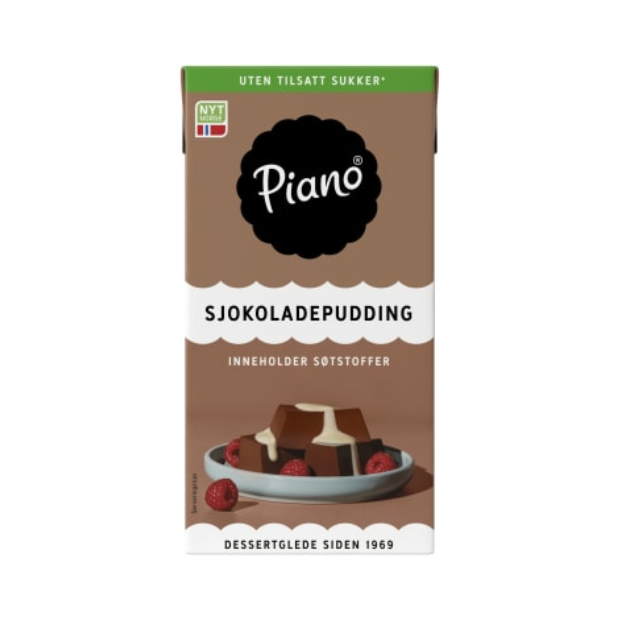 Chocolate Pudding w/o Sugar 0.5l Piano | Chocolate Pudding w/o Sugar | All season, baking, chocolate, Chocolate Pudding, No sugar, Party, Snacks | Piano