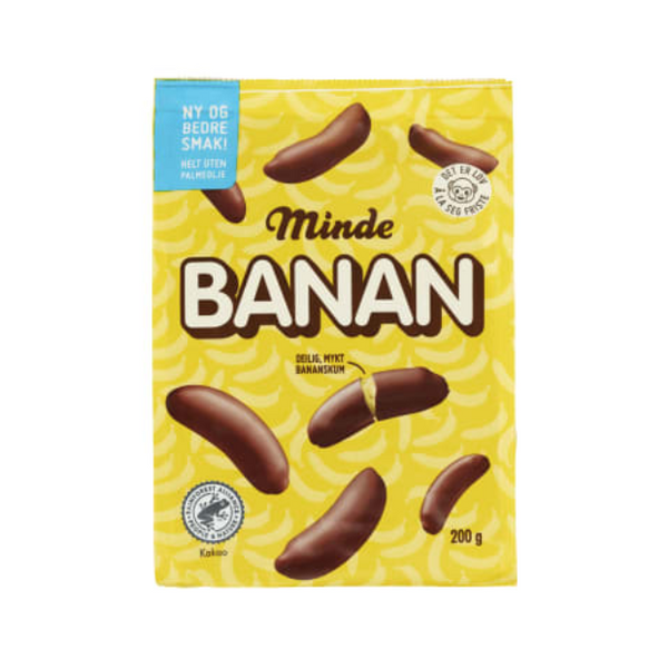 Banana Flavored Chocolate - Banan 200g Minde