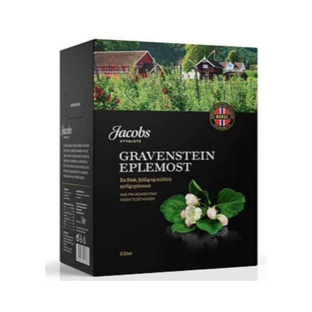 Apple Juice Gravenstein 3l Bag-in-Box Jacobs | Apple Juice | All season, Apple Juice, Drink, Non-Alcoholic Beverages, Snacks | Jacobs Utvalgte
