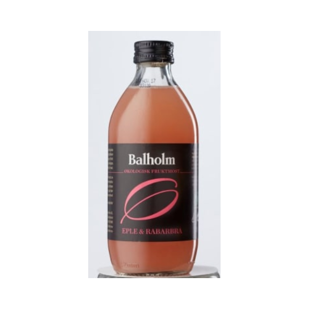 Balholm Apple & Rhubarb Organic 0.33l bottle | Apple & Rhubarb Juice | All season, Apple & Rhubarb Juice, Drink, Party, Snacks | Balholm
