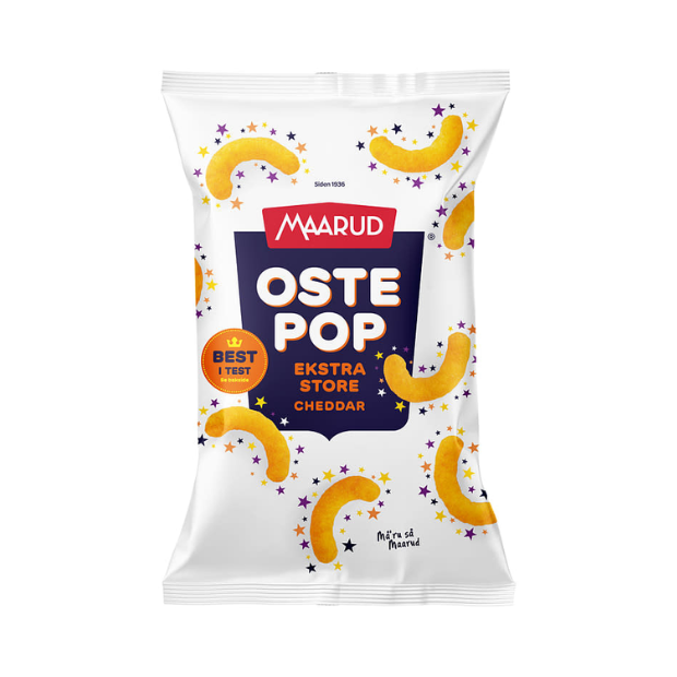 Cheese Pop XL Cheddar 175g Maarud | Cheese Pop | All season, Party, Snacks | Maarud