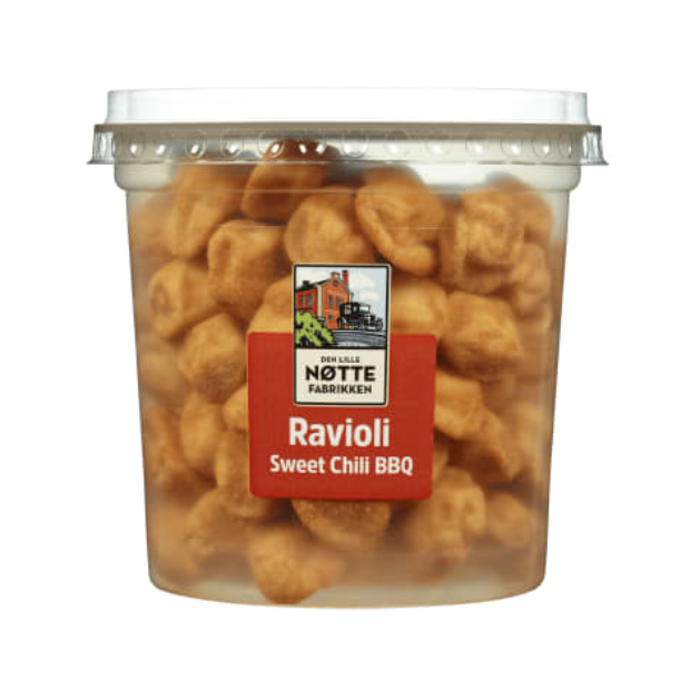 Coated Peanuts Sweet Chili & Ravioli 150g | Peanuts | All season, Party, Snacks | Den lille nøttefabrikken