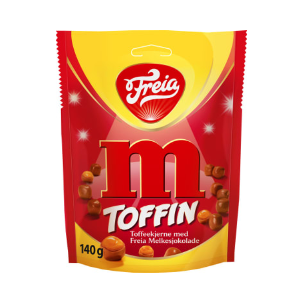 Freia m Tøffin - toffee cores with Freia milk chocolate 140g | Chocolate | All season, chocolate, Easter-deals, Party, recommended | Freia
