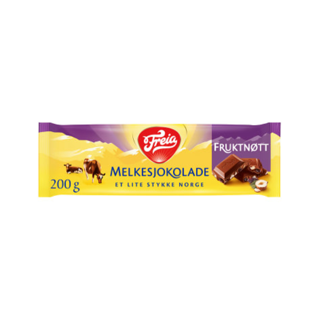 Freia Milk Chocolate Fruit and Nut 200g | Chocolate | All season, chocolate, Easter-deals, Party, Snacks | Freia