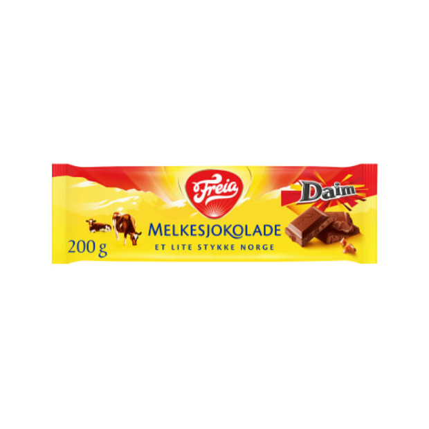 Freia Milk Chocolate with Daim 200g | Chocolate | All season, chocolate, Easter-deals, Party | Freia