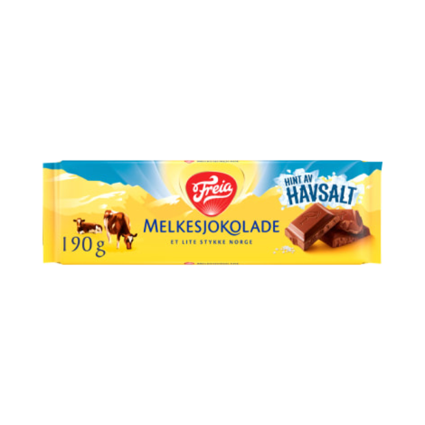 Freia Milk Chocolate with Sea Salt 190g | Chocolate | All season, baking, chocolate, Easter-deals, recommended, top25 | Freia