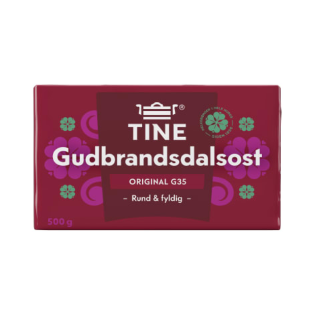 Gudbrandsdalen Cheese G35 500g Tine | Brown Cheese | All season, Brown Cheese, Cheese, Cheese and Dairy, lightning-deal, Party, Snacks, top25 | Tine