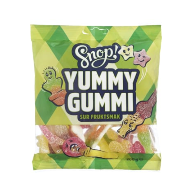 Yummy Gummi Sour 200g Snop | Candy | All season, Candy, Party | Snop