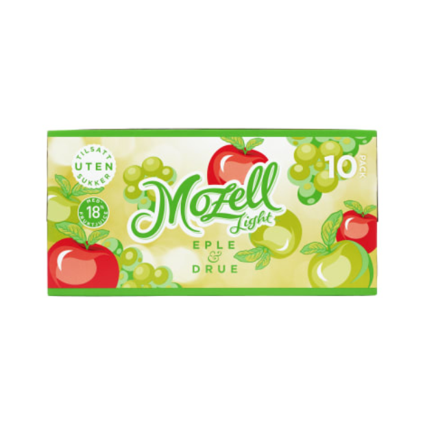 Mozell Light 0.33l x 10 cans | Apple and Grape soda | All season, Party, Snacks, Soda Drinks | Mozell