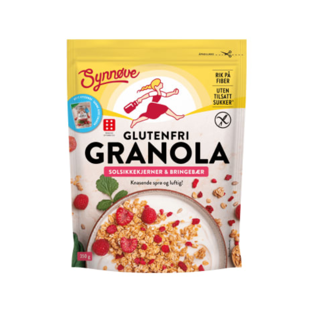 Granola Raspberry Gluten-Free 350g Synnøve | Granola | All season, Breakfast and Cereals, Snacks | Synnøve