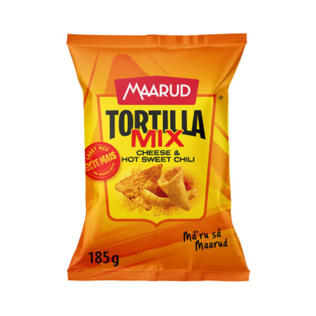Tortilla Mix Cheese & Sweet Chili 185g Maarud | Tortilla Chips | All season, Dinner, Party, Snacks | Maarud