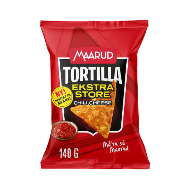 Tortilla Chips Big Chili & Cheese 140g Maarud | Tortilla Chips | All season, Dinner, Party, Snacks | Maarud