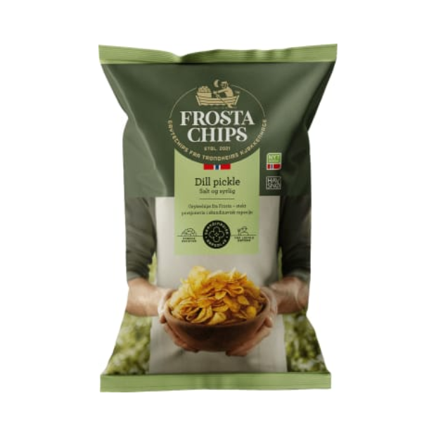 Frosta Chips 150g Dill Pickle | Potet Chips | All season, Chips, Party, Snacks | Frosta Chips