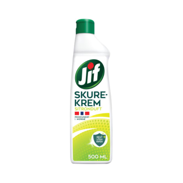 Jif Scouring Cream Lemon 500ml (Jif Skurekrem Sitron) | Surface cleaner/ Scouring Cream | Cleaning Agent, House and Home, Household Cleaning Product, Surface Cleaner/Scouring Cream | Jif