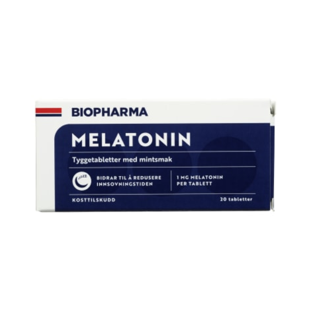 Melatonin Chewable Tablets 20pcs Biopharma (Melatonin Tyggetabletter ) | Chewable tablet | Chewable tablet | Biopharma