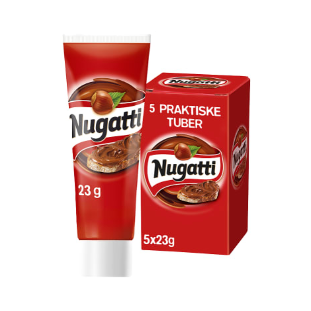 Nugatti Portion 5x25g Tube (Nugatti Porsjon) | Chocolate | All season, chocolate, Snacks | Nugatti