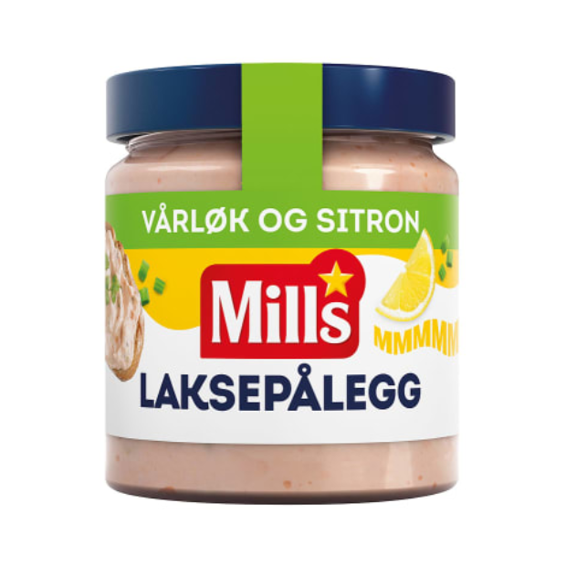 Salmon Spread Spring Onion & Lemon 165g Mills (Laksepålegg Vårløk&Sitron) | Salmon Spread | All season, Snacks | Mills